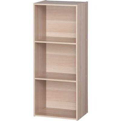 Iris Ohyama , Meubilair, 3 opbergplanken, kantoor, boekenkast, stabiel, grote capaciteit, multifunctioneel, robuust, slaapkamer, woonkamer Office Basic Rack CX-3FN lichtbruin Iris Ohyama , Meubilair, 3 opbergplanken, kantoor, boekenkast, stabiel, grote capaciteit, multifunctioneel, robuust, slaapkamer, woonkamer Office Basic Rack CX-3FN lichtbruin