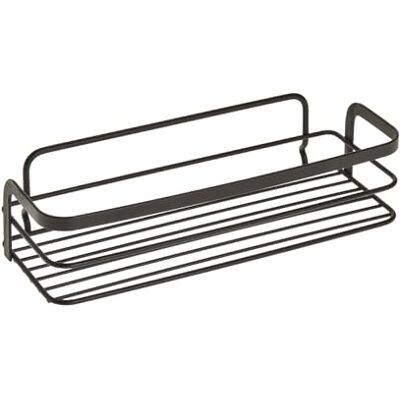 Metaltex Rechthoekig rek, zwart, 26 x 10 x 6 Metaltex Rechthoekig rek, zwart, 26 x 10 x 6