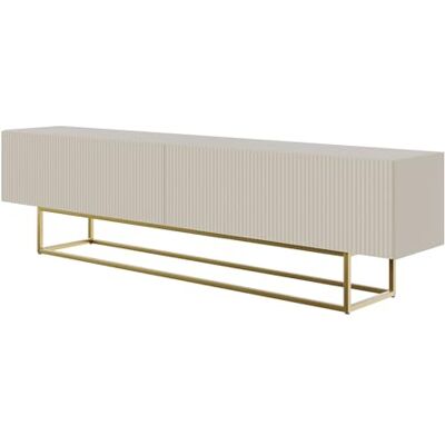 Selsey Meuble TV en bois gris beige 175 cm Selsey Meuble TV en bois gris beige 175 cm