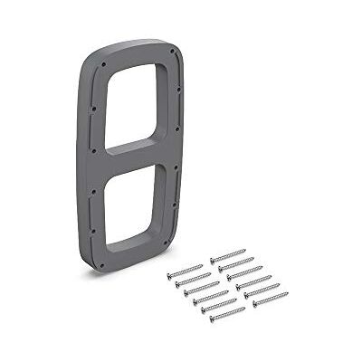 Emuca Zijaccessoires voor inklapbare kledingkast voor slingkast, titanium kunststof, kunststof, 1 set met 2 stuks Emuca Zijaccessoires voor inklapbare kledingkast voor slingkast, titanium kunststof, kunststof, 1 set met 2 stuks