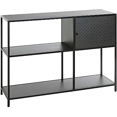 HAKU étagère noir, métal Dim.: L 100 cm x H 75 cm x P 30 cm, Style: Modern HAKU étagère noir, métal Dim.: L 100 cm x H 75 cm x P 30 cm, Style: Modern