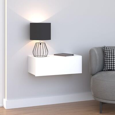 IDIMEX THALA hanglade, nachtkastje met 1 lade zonder handvat, melamine coating, hout, wit IDIMEX THALA hanglade, nachtkastje met 1 lade zonder handvat, melamine coating, hout, wit