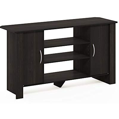 Furinno ECON TV-kast, entertainmentcentrum, tv-console voor tv tot 46 inch, woonkamer, slaapkamer, espresso Furinno ECON TV-kast, entertainmentcentrum, tv-console voor tv tot 46 inch, woonkamer, slaapkamer, espresso