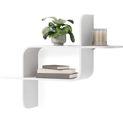 Umbra Moderne en eigentijdse wandplank, wit Umbra Moderne en eigentijdse wandplank, wit