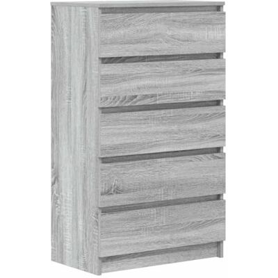 vidaXL Commode Sonoma gris 60x36x103 cm Bois d'ingénierie vidaXL Commode Sonoma gris 60x36x103 cm Bois d'ingénierie