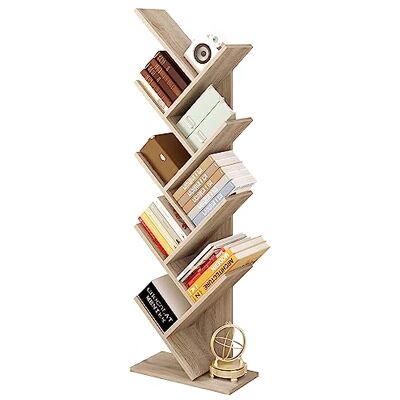 EUGAD Ruimteverdeler boekenkast, opbergrek, vrijstaande plank, voor cd/dvd, met 9 niveaus, 40 x 127 x 20 cm, licht eiken 0041SHG EUGAD Ruimteverdeler boekenkast, opbergrek, vrijstaande plank, voor cd/dvd, met 9 niveaus, 40 x 127 x 20 cm, licht eiken 0041SHG