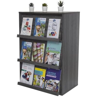 Iris Ohyama , Opbergkast met 3 vouwdeuren / Houten kast / Kantelbaar / Opbergkast, In hoogte verstelbare plank 3,2 cm, Kantoor, Woonkamer Flap Rack CHR-3 Grijs Eiken Iris Ohyama , Opbergkast met 3 vouwdeuren / Houten kast / Kantelbaar / Opbergkast, In hoogte verstelbare plank 3,2 cm, Kantoor, Woonkamer Flap Rack CHR-3 Grijs Eiken
