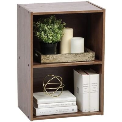 Iris Ohyama meubels, plank, boekenkast, robuust, design, multifunctioneel, kantoor, ingang, slaapkamer, woonkamer, 29 x 42 x 60, CX-2, bruin Iris Ohyama meubels, plank, boekenkast, robuust, design, multifunctioneel, kantoor, ingang, slaapkamer, woonkamer, 29 x 42 x 60, CX-2, bruin