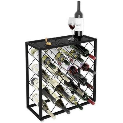 Lenmar , LOFT 1-25 metalen wijnrek voor 25 flessen, 54 x 56 x 23 cm, robuust flessenrek Lenmar , LOFT 1-25 metalen wijnrek voor 25 flessen, 54 x 56 x 23 cm, robuust flessenrek