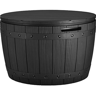 YITAHOME Grote tuinkist van hars, 127 l, tuinkist voor meubels vanaf outdoorkussens YITAHOME Grote tuinkist van hars, 127 l, tuinkist voor meubels vanaf outdoorkussens