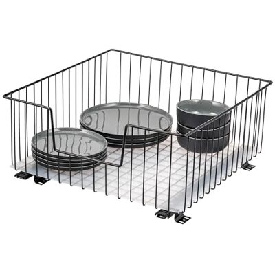 bremermann Kastmand 50 cm breed, telescopische bodem met inlegbodem, keukenlade (zwart) bremermann Kastmand 50 cm breed, telescopische bodem met inlegbodem, keukenlade (zwart)
