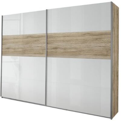 RAUCH Schuifdeurkast 2 deuren licht San Remo eiken 226 x 210 x 62 cm RAUCH Schuifdeurkast 2 deuren licht San Remo eiken 226 x 210 x 62 cm