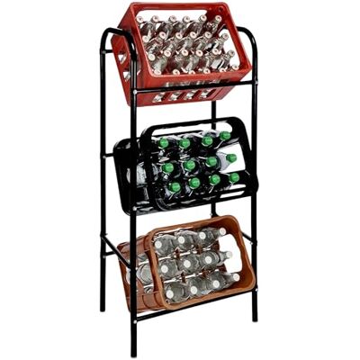 Spetebo Krattenrek voor 3 kratten zwart krattenrek Spetebo Krattenrek voor 3 kratten zwart krattenrek