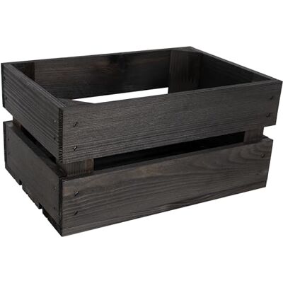 Creative Houten kist zwart 30 x 20 x 15 cm vintage opslag decoratieve kist decoratieve doos Creative Houten kist zwart 30 x 20 x 15 cm vintage opslag decoratieve kist decoratieve doos