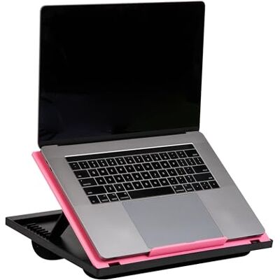 Mind Reader Laptopstandaard, bedlade, opvouwbaar, draagbaar, kunststof, roze, 37,5 x 27,9 x 18,5 cm (l x b x h) Mind Reader Laptopstandaard, bedlade, opvouwbaar, draagbaar, kunststof, roze, 37,5 x 27,9 x 18,5 cm (l x b x h)