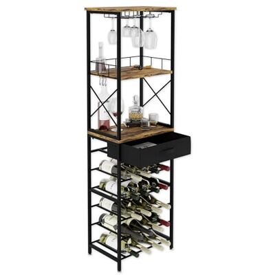 Lenmar , Metalen wijnrek voor flessen, 7-30 flessen, heavy duty kelderrek (LOFT 2-20S) Lenmar , Metalen wijnrek voor flessen, 7-30 flessen, heavy duty kelderrek (LOFT 2-20S)