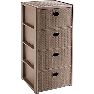 Stefanplast Commode 4 elegantie 40 x 40 x 80 tortelduif Stefanplast Commode 4 elegantie 40 x 40 x 80 tortelduif