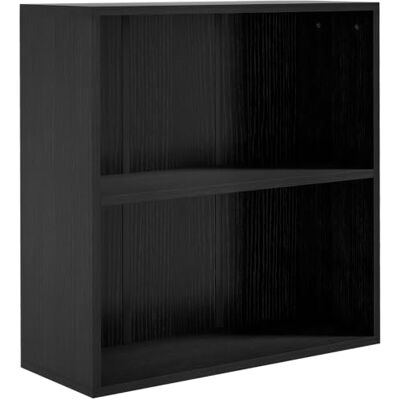 HOMCOM Boekenkast, opbergrek, 60 x 24 x 63 cm, zwart Met 2 vakken, verstelbaar rek, opbergkast, voor kantoor, woonkamer, slaapkamer HOMCOM Boekenkast, opbergrek, 60 x 24 x 63 cm, zwart Met 2 vakken, verstelbaar rek, opbergkast, voor kantoor, woonkamer, slaapkamer