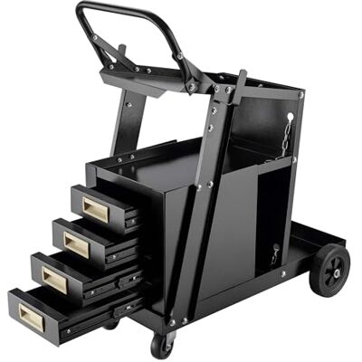 WilTec Mobiele laswerkplaatswagen met 4 wielen, 4 laden en ketens soldeerwerkplaatswagen WilTec Mobiele laswerkplaatswagen met 4 wielen, 4 laden en ketens soldeerwerkplaatswagen