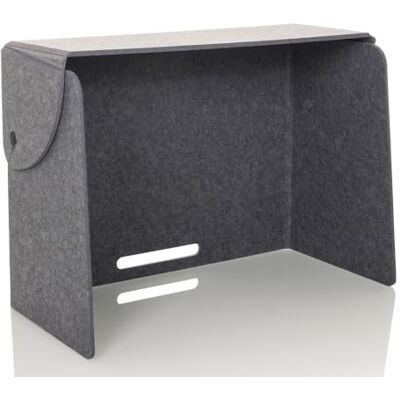 hjh OFFICE FLEXMIUT FOLD Inkijkbescherming voor bureau, opvouwbaar, geluiddempend, draagbaar, Grijs hjh OFFICE FLEXMIUT FOLD Inkijkbescherming voor bureau, opvouwbaar, geluiddempend, draagbaar, Grijs