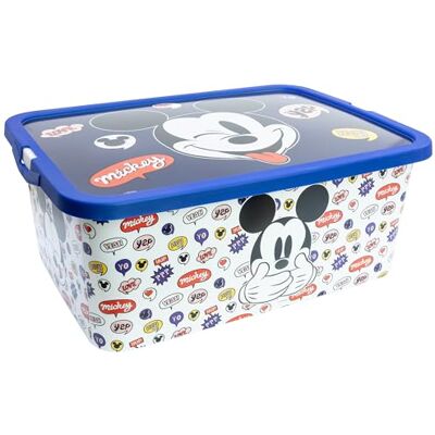 Stor Mickey opbergdoos met kliksluiting, 13 liter Stor Mickey opbergdoos met kliksluiting, 13 liter