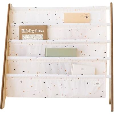 3 Sprouts terrazzo 4 schappen Boekenkast met compartimenten Crème, Multi kleuren 3 Sprouts terrazzo 4 schappen Boekenkast met compartimenten Crème, Multi kleuren
