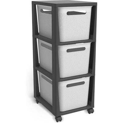 Rotho Brisen 3 Drawer Container, 3 x 16 Litres Rotho Brisen 3 Drawer Container, 3 x 16 Litres