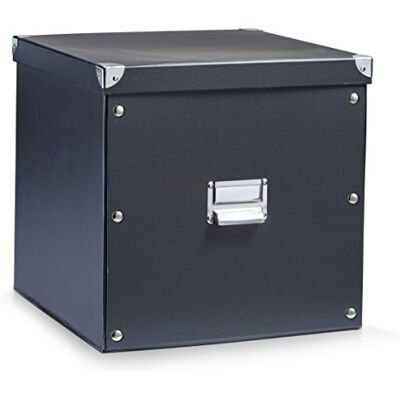 Zeller 17635 Opbergdoos, karton, 33,5 x 33 x 32, zwart, 33,5 x 33 x 32 cm Zeller 17635 Opbergdoos, karton, 33,5 x 33 x 32, zwart, 33,5 x 33 x 32 cm