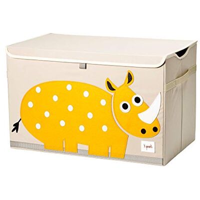 3 Sprouts Opbergdoos voor kinderspeelgoed Speelgoedkist voor baby's en kinderen Praktische en kleurrijke opbergbak Neushoorns 3 Sprouts Opbergdoos voor kinderspeelgoed Speelgoedkist voor baby's en kinderen Praktische en kleurrijke opbergbak Neushoorns