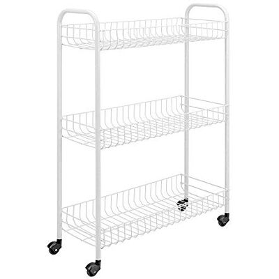 Metaltex Slim 341403 multifunctionele wagen 3 etages, 56 x 23 x 84 cm, wit Metaltex Slim 341403 multifunctionele wagen 3 etages, 56 x 23 x 84 cm, wit