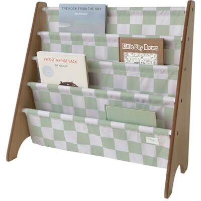 3 Sprouts Boekenrek van gerecyclede stof met 4 niveaus voor kinderen, boekenrek voor kinderkamer, kinderkamer, speelkamer, klaslokaal boekenkast voor peuters 3 Sprouts Boekenrek van gerecyclede stof met 4 niveaus voor kinderen, boekenrek voor kinderkamer, kinderkamer, speelkamer, klaslokaal boekenkast voor peuters