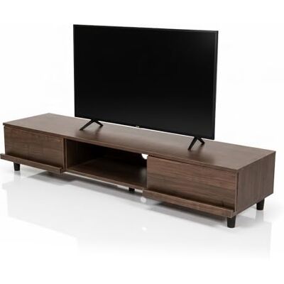 Iris Ohyama , Tv-meubel, teelbank, tv-standaard voor scherm tot 65 inch, 4 planken, kabeluitgang, eigentijds, slaapkamer, woonkamer tv-kast BAB-150A bruin Iris Ohyama , Tv-meubel, teelbank, tv-standaard voor scherm tot 65 inch, 4 planken, kabeluitgang, eigentijds, slaapkamer, woonkamer tv-kast BAB-150A bruin