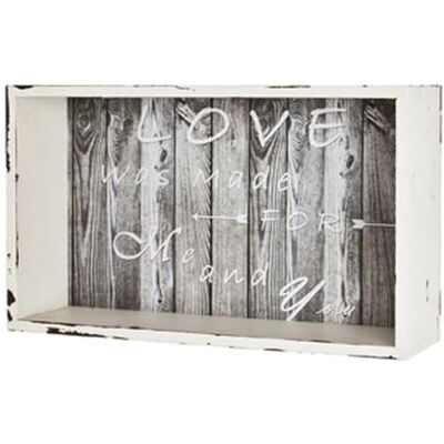 HAKU 27926 Style Vintage wandrek, 33 x 10 x 20 cm, wit HAKU 27926 Style Vintage wandrek, 33 x 10 x 20 cm, wit