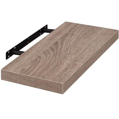 EUGAD Wandrek van MDF, decoratief opbergrek, zwevend, 50 cm lang, eiken EUGAD Wandrek van MDF, decoratief opbergrek, zwevend, 50 cm lang, eiken