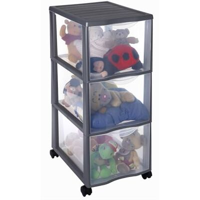 Sundis Orgamix, kunststof opbergtoren, 3 transparante laden, wielen A4-papierformaat, hoogte 63,5 cm, ideaal voor het opbergen van kantoor, cursus, documenten, benodigdheden, accessoires Sundis Orgamix, kunststof opbergtoren, 3 transparante laden, wielen A4-papierformaat, hoogte 63,5 cm, ideaal voor het opbergen van kantoor, cursus, documenten, benodigdheden, accessoires