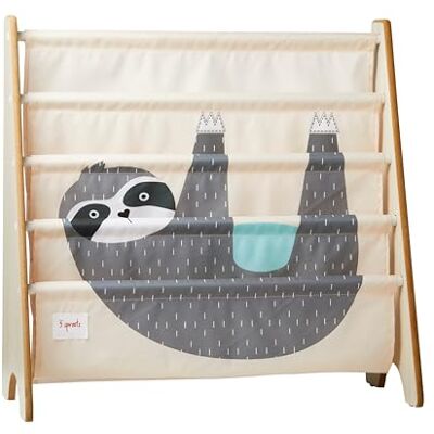3 Sprouts Kinderboekenrek ruimtebesparende boekenkast en boekenkast voor kinderkamer en kinderkamer, luiaard 3 Sprouts Kinderboekenrek ruimtebesparende boekenkast en boekenkast voor kinderkamer en kinderkamer, luiaard
