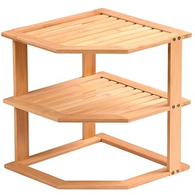 Kesper Keukenrek, materiaal: bamboe, afmetingen: B 25 x D 25 x H 27 cm, kleur: bruin 58804 Kesper Keukenrek, materiaal: bamboe, afmetingen: B 25 x D 25 x H 27 cm, kleur: bruin 58804