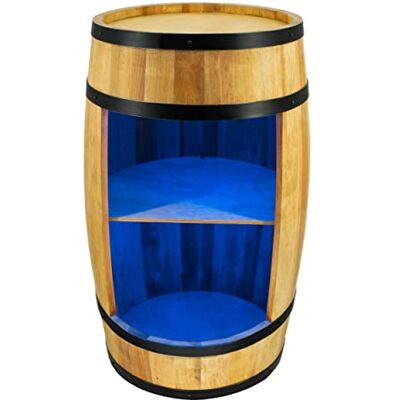 Creative Wijnrek hout met LED-verlichting Mini bar Alcoholkast Alcoholkast Vat 80 cm hoog Retro decoratie Home toonbank Vat meubels (eiken) Creative Wijnrek hout met LED-verlichting Mini bar Alcoholkast Alcoholkast Vat 80 cm hoog Retro decoratie Home toonbank Vat meubels (eiken)