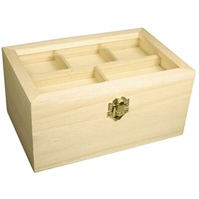 Rayher FSC MixCredit Nature houten opbergdoos, 20 x 13 x 9,5 cm, 62578000 Rayher FSC MixCredit Nature houten opbergdoos, 20 x 13 x 9,5 cm, 62578000