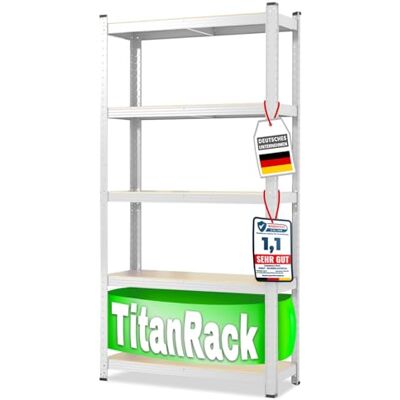 casa pura Rek voor zware lasten, 220 x 90 x 60 cm, wit, opbergrek, insteeksysteem voor montage zonder gereedschap casa pura Rek voor zware lasten, 220 x 90 x 60 cm, wit, opbergrek, insteeksysteem voor montage zonder gereedschap