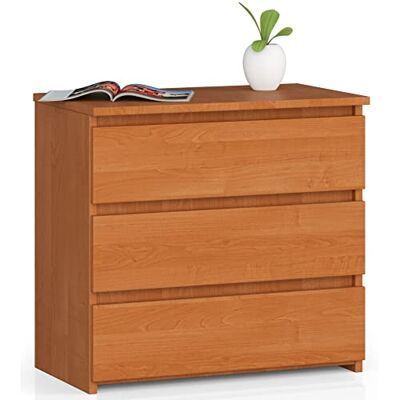 AKORD CL-3 Commode met 3 laden voor woonkamer, slaapkamer, kantoor, modern functioneel design, 60 x 57 x 35 cm (b x h x d), gewicht 26 kg, els AKORD CL-3 Commode met 3 laden voor woonkamer, slaapkamer, kantoor, modern functioneel design, 60 x 57 x 35 cm (b x h x d), gewicht 26 kg, els