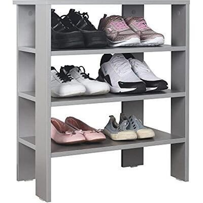 RICOO Schoenenkast voor entree, 70 x 60 x 32 cm, grijs RICOO Schoenenkast voor entree, 70 x 60 x 32 cm, grijs