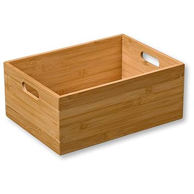 Kesper 57402 stapelbare bamboe opbergdoos 33 x 24 x 13,5 cm Kesper 57402 stapelbare bamboe opbergdoos 33 x 24 x 13,5 cm