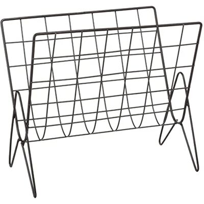 ATMOSPHERA CREATEUR D'INTERIEUR Tijdschriftenhouder Life – metaal – zwart – 35-5 x 31-5 cm – Atmosphera interieurontwerper ATMOSPHERA CREATEUR D'INTERIEUR Tijdschriftenhouder Life – metaal – zwart – 35-5 x 31-5 cm – Atmosphera interieurontwerper