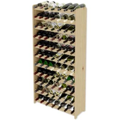Lenmar RW-serie Wijnrek van hout voor flessen, antraciet, bruin, naturel, RW-3, 13-15 lagen, voor 77-135 flessen Lenmar RW-serie Wijnrek van hout voor flessen, antraciet, bruin, naturel, RW-3, 13-15 lagen, voor 77-135 flessen