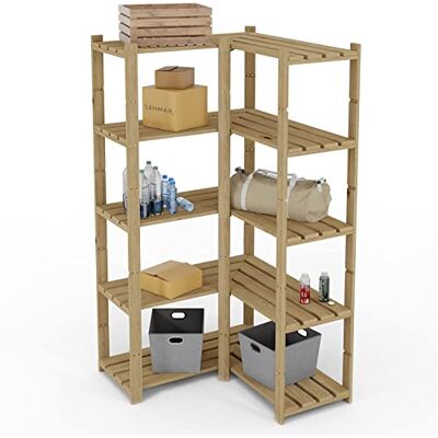 Lenmar Serie B Dennenhouten plank lichtbeige B-20 170 x 80 x 40 cm 5 planken boekenrek houten plank wandrek met 5 legplanken kantoorrek voor woonkamer opbergrek Lenmar Serie B Dennenhouten plank lichtbeige B-20 170 x 80 x 40 cm 5 planken boekenrek houten plank wandrek met 5 legplanken kantoorrek voor woonkamer opbergrek