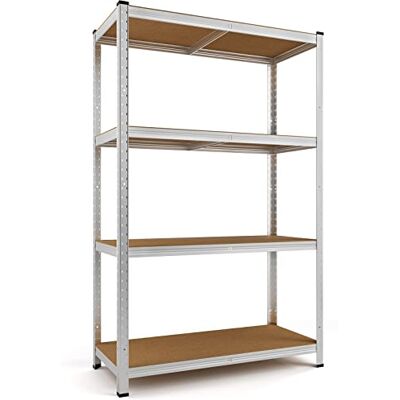 Monzana ® Rekken voor zware lasten, 170 x 75 x 30 cm, 280 kg, 4 MDF-platen, opbergrek, kelderrek, werkplaatsrek Monzana ® Rekken voor zware lasten, 170 x 75 x 30 cm, 280 kg, 4 MDF-platen, opbergrek, kelderrek, werkplaatsrek