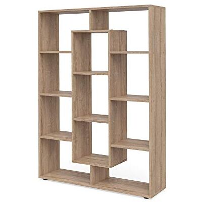 Vicco Ruimteverdeler 11 vakken boekenkast staande plank archiefkast hoge plank opslag plank (Sonoma eiken) Vicco Ruimteverdeler 11 vakken boekenkast staande plank archiefkast hoge plank opslag plank (Sonoma eiken)