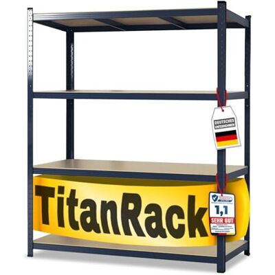 KARAT XXL rek voor zware lasten, grijs, 177 x 160 x 60 cm, opslag voor garage, kelder en werkplaats, steekrek, groot KARAT XXL rek voor zware lasten, grijs, 177 x 160 x 60 cm, opslag voor garage, kelder en werkplaats, steekrek, groot