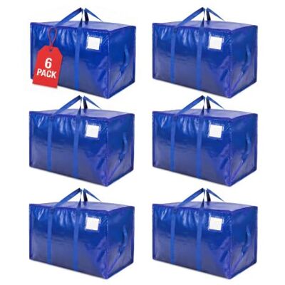 KORVORIA 6 x 90 liter opbergzakken KORVORIA 6 x 90 liter opbergzakken